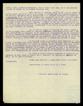 Correspondencia relacionada con la sociedad Alvamar S.A.
