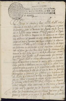 Testimonio del pleito de hidalguía de José Manuel de Iribe y de sus hijos, Domingo Santos y Mateo José.