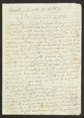 Cartas de Juan Toranzo, Faustino González Arias, Manuel Bernardo de Larrondobuno, Antonio de Querejeta y Luis Arocena a Miguel María de Alcibar- Jáuregui Michelena.