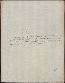 Petición de María Concepción de Alcíbar en el pleito contra el Convento de la Merced de Marquina.