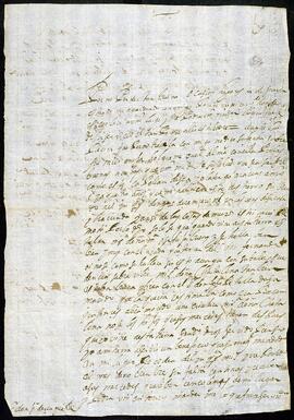 Carta de Alonso de Villena dirigida a Pedro de Izaguirre.