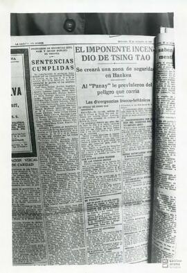 Fotografía de un artículo de La Gaceta del Norte del 22 de diciembre de 1937.