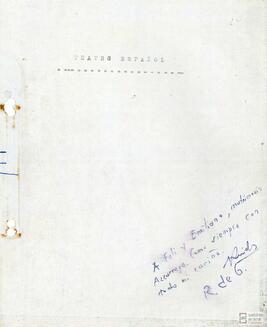 Fotocopia de la obra titulada "Teatro Español".
