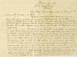 Carta de José María Azcárraga dirigida a Enrique Naval.