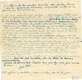 Copias de las cartas dirigidas por José María Azcárraga a su familia antes de ser fusilado.